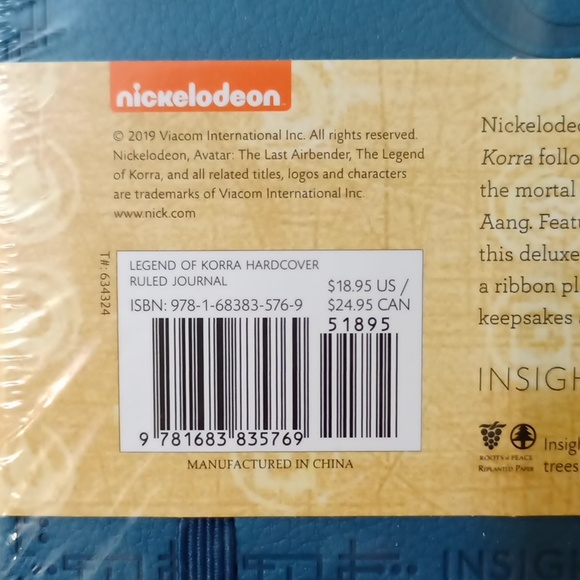 The Legend of Korra Hardcover Journal Diary Notebook Memos Book - Picture 8 of 12